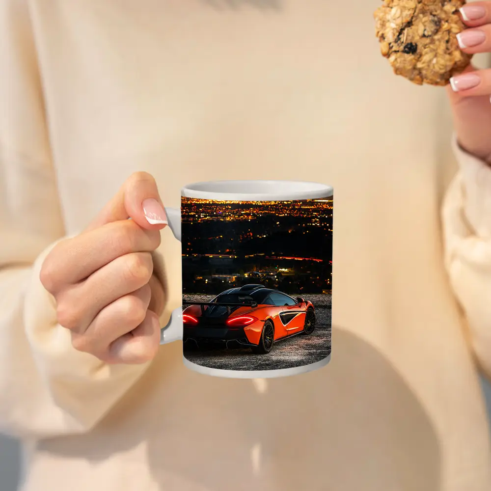McLaren 600LT Orange City Night Overlook – Mugs