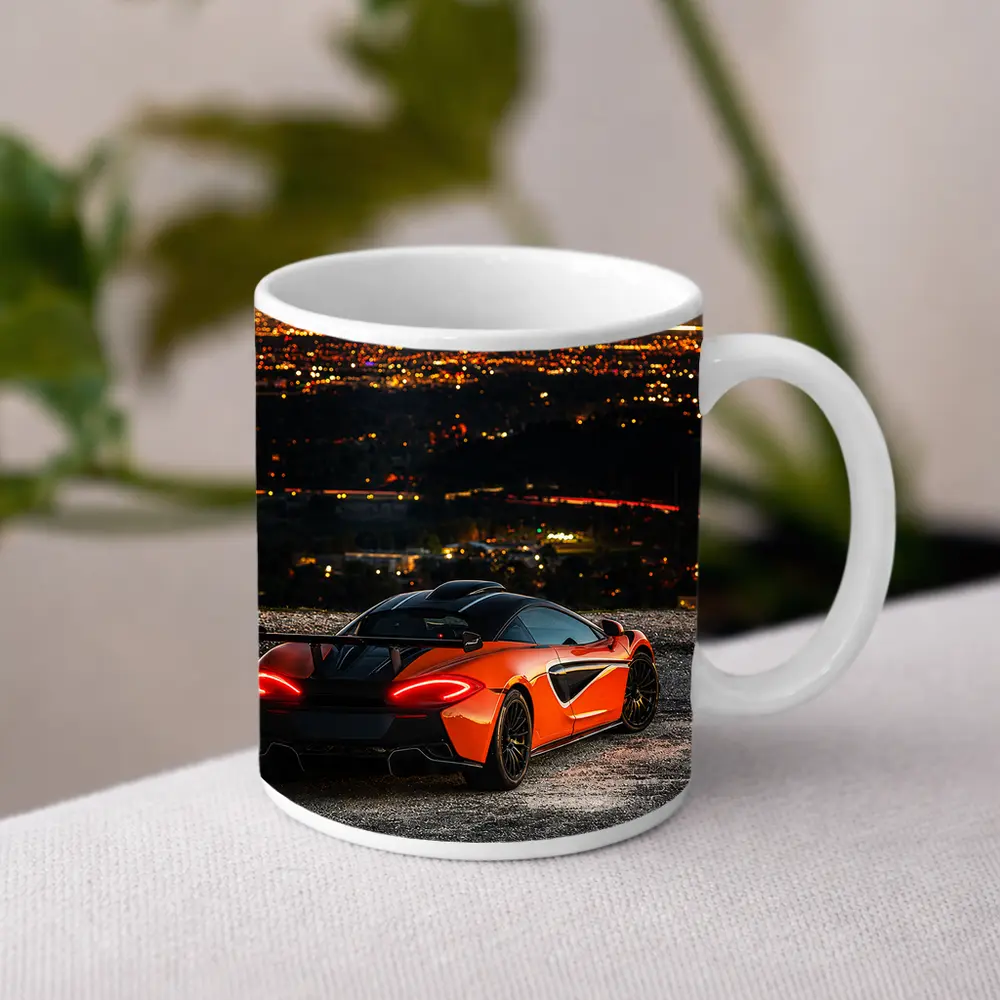 McLaren 600LT Orange City Night Overlook – Mugs