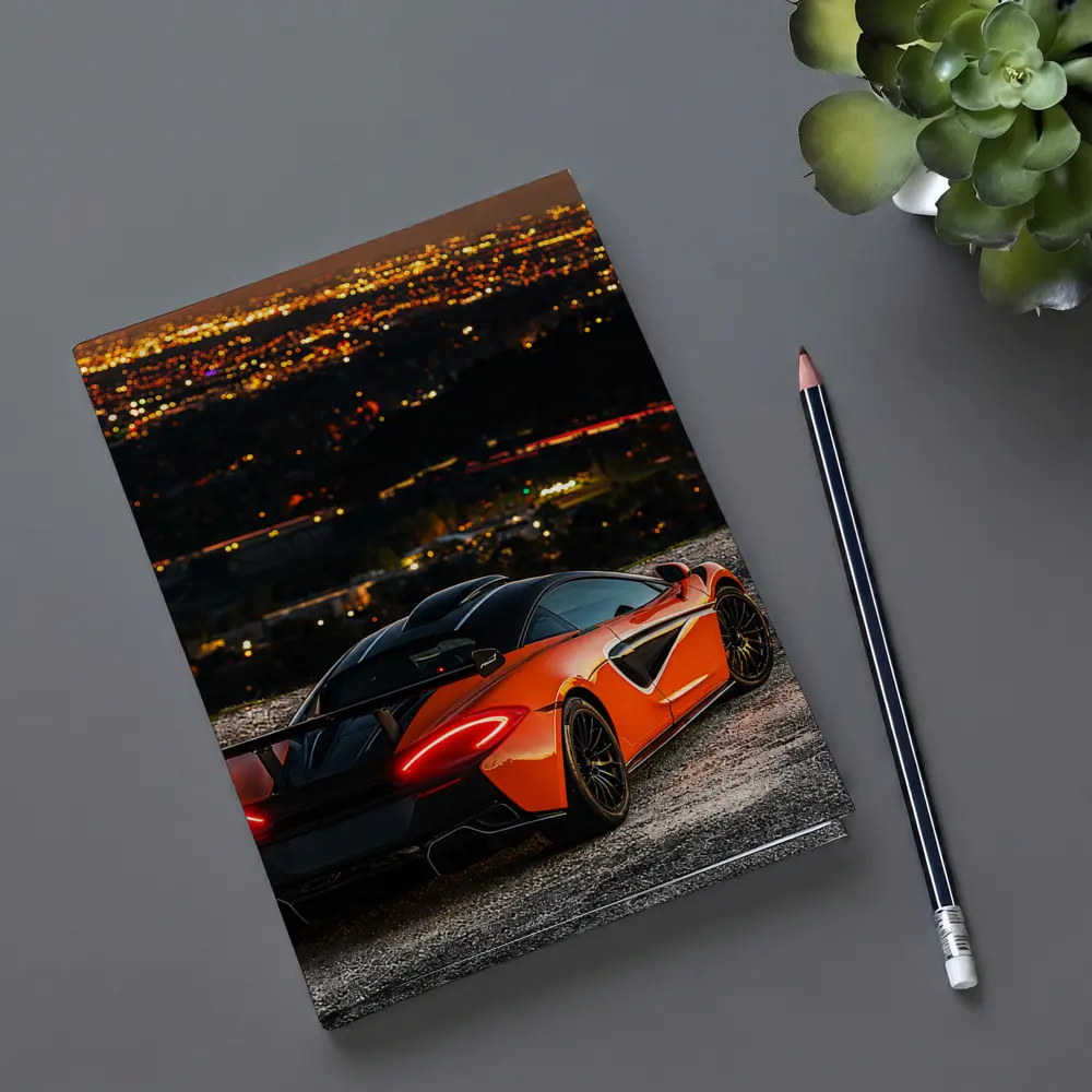 McLaren 600LT Orange City Night Overlook – Notebooks