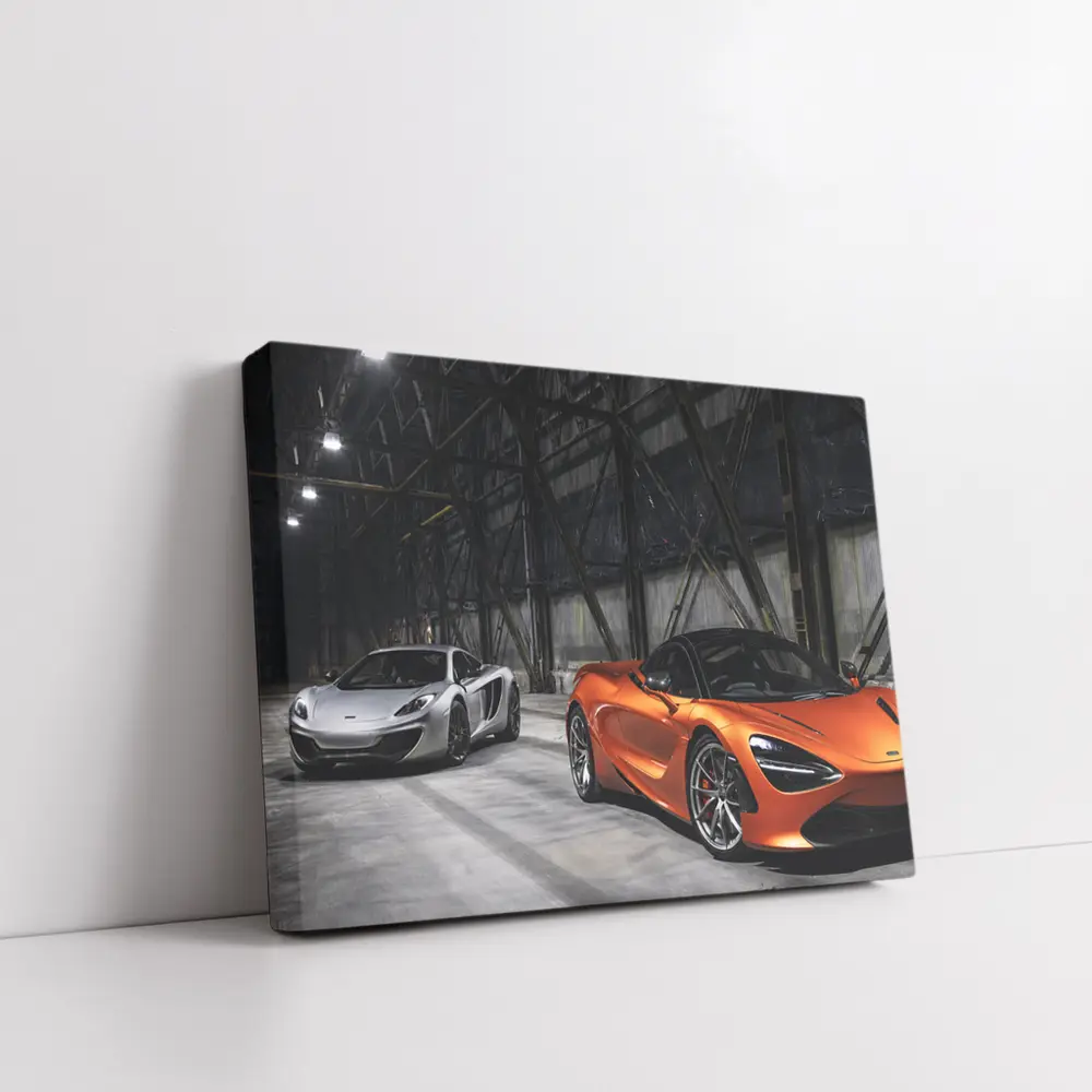 McLaren 720S and MP4 Industrial Hangar – Wall Art