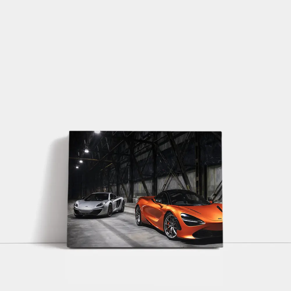 McLaren 720S and MP4 Industrial Hangar – Wall Art