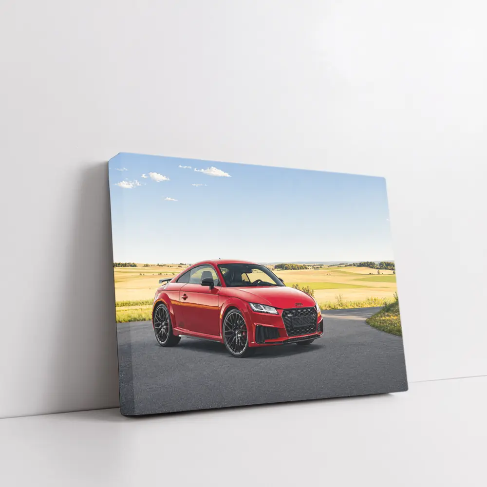Audi TT RS Red Coupe Countryside Road – Wall Art