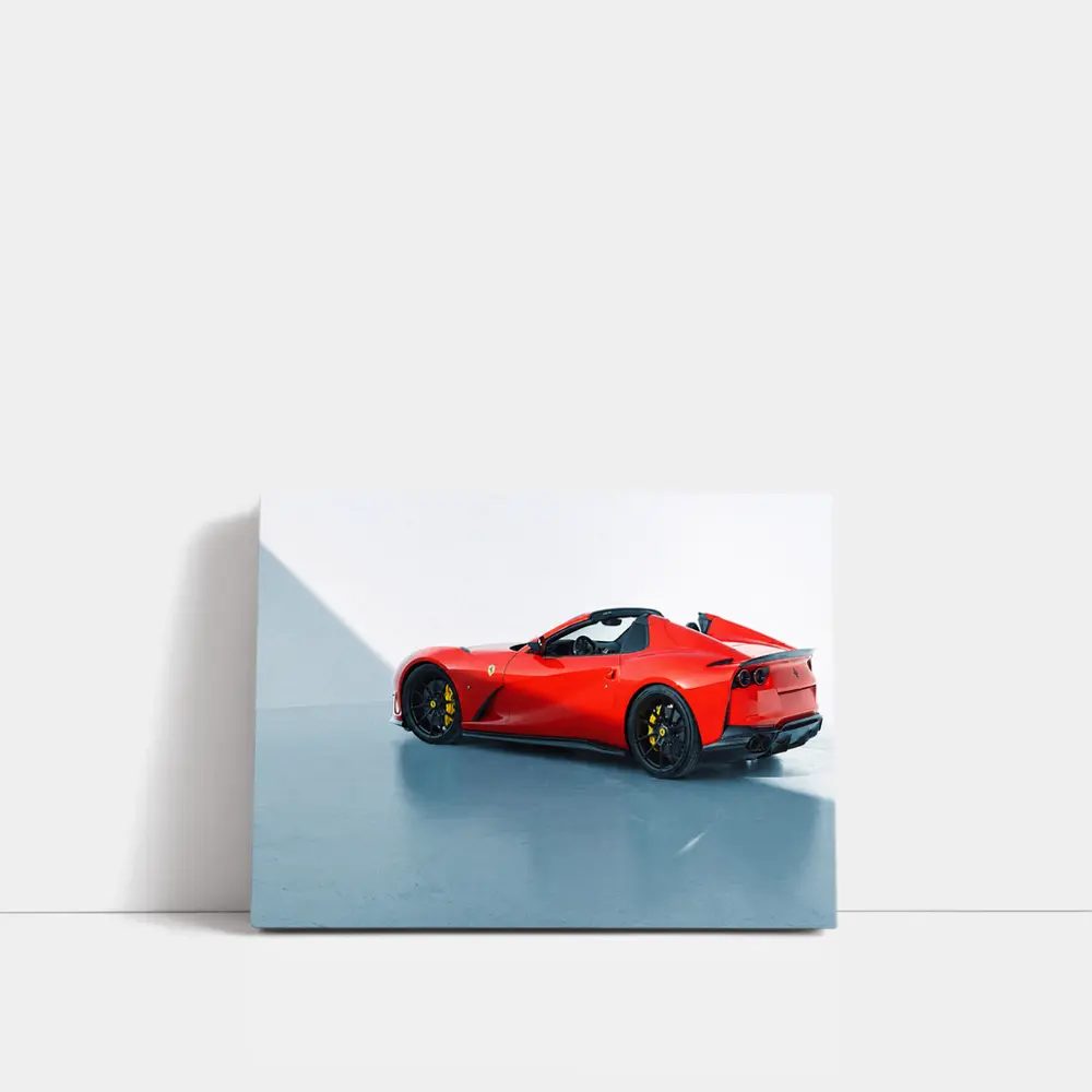 Ferrari 812 GTS Red Supercar Studio Shot – Wall Art