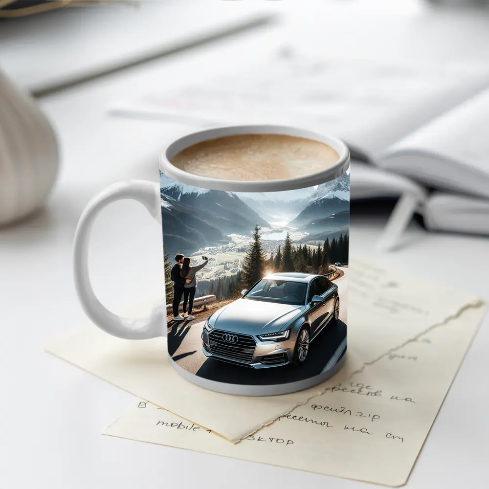 Audi A7 Silver Mountain Alpine Road Drive – Mugs
