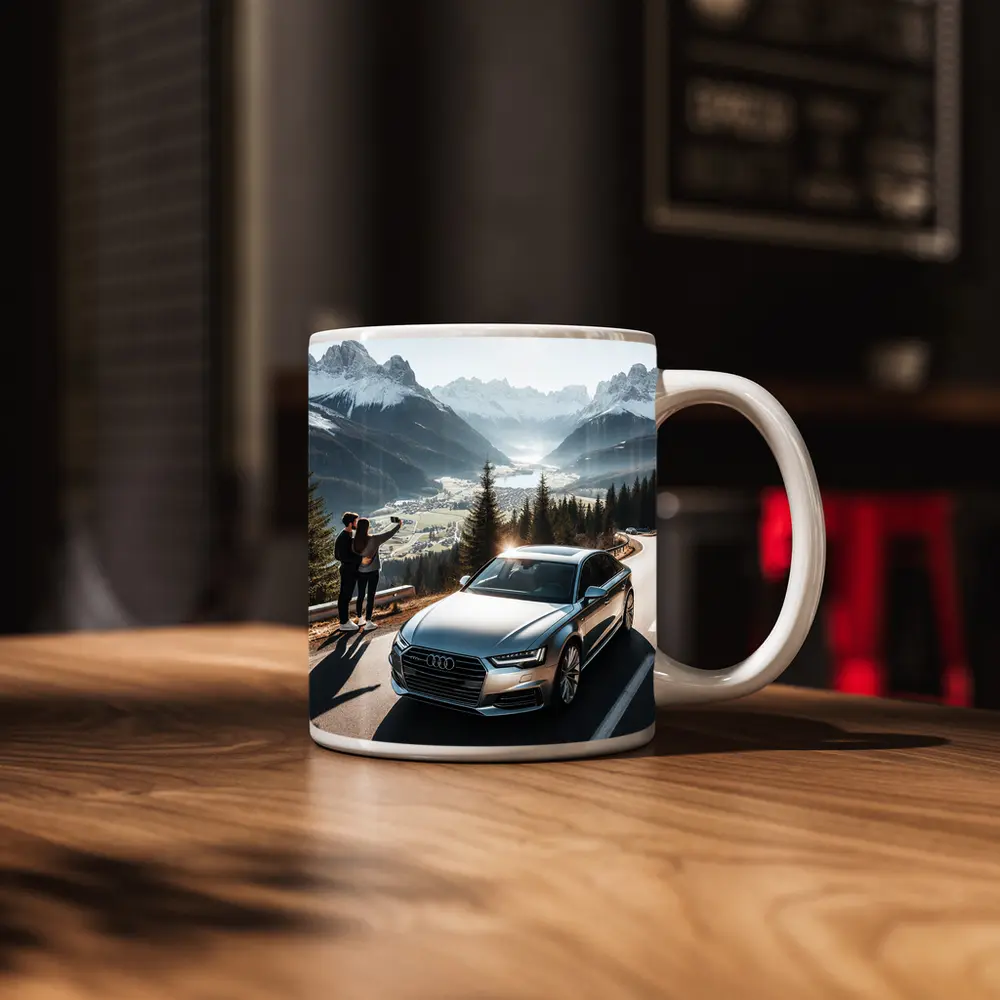 Audi A7 Silver Mountain Alpine Road Drive – Mugs