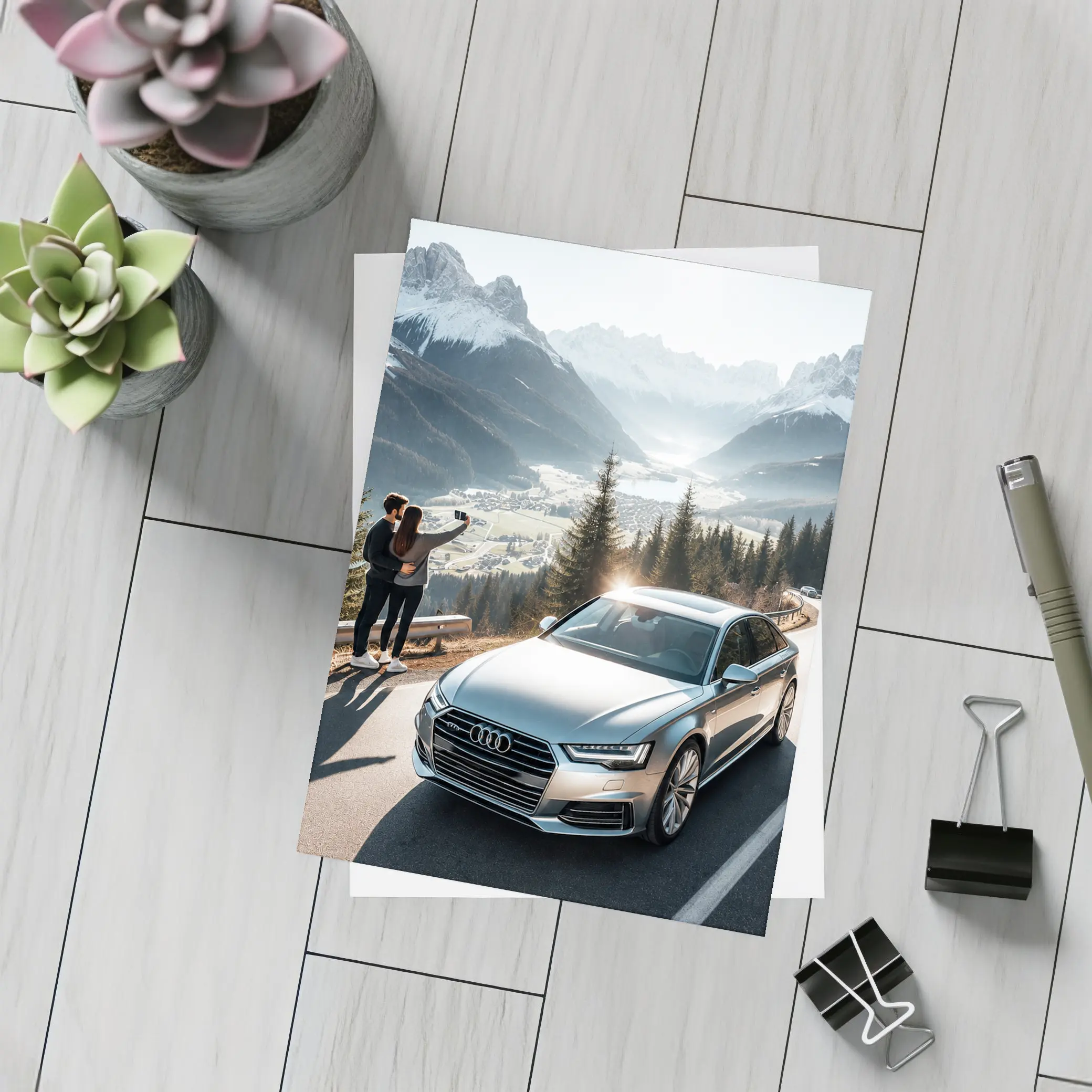Audi A7 Silver Mountain Alpine Road Drive – Postcards