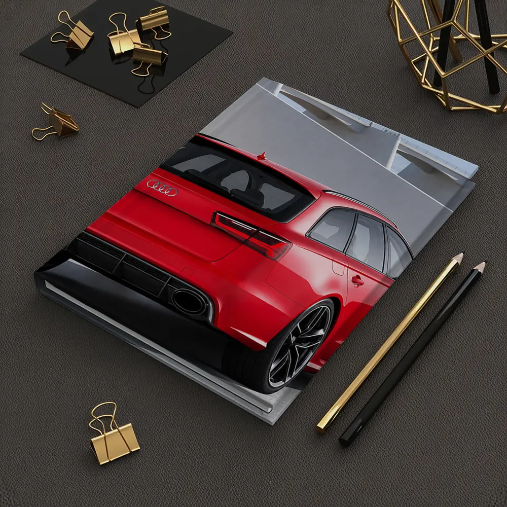 Audi RS6 Red Rear Concrete Architecture – Notebooks