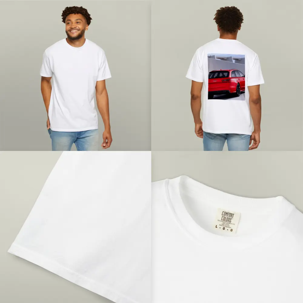 Audi RS6 Red Rear Concrete Architecture – T-Shirts