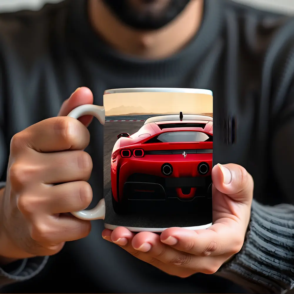 Ferrari SF90 Stradale Red Race Track – Mugs