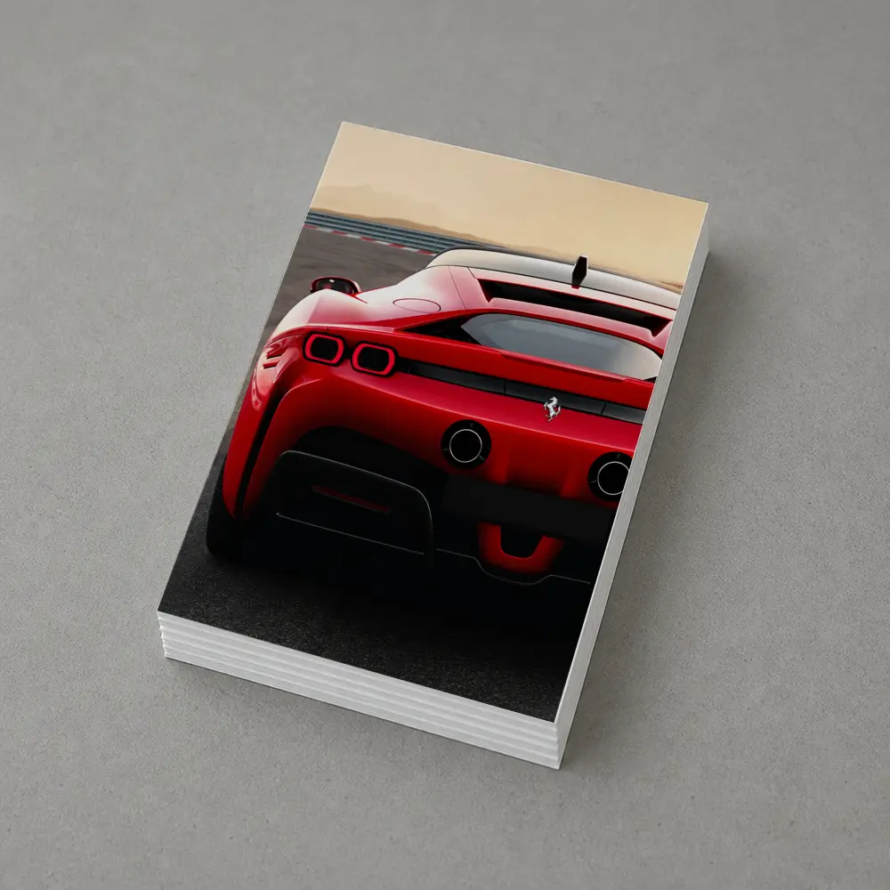 Ferrari SF90 Stradale Red Race Track – Postcards