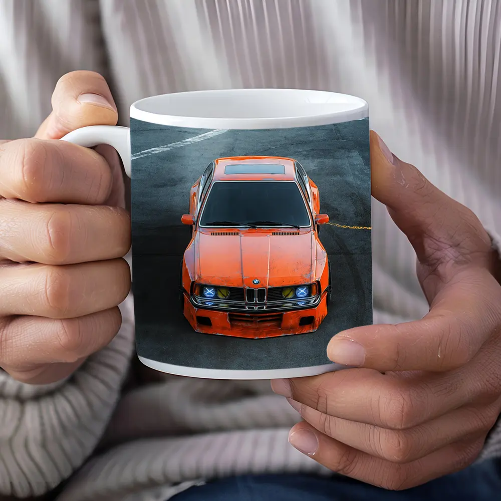 BMW 3 Series Orange Custom Wide Body Street – Mugs