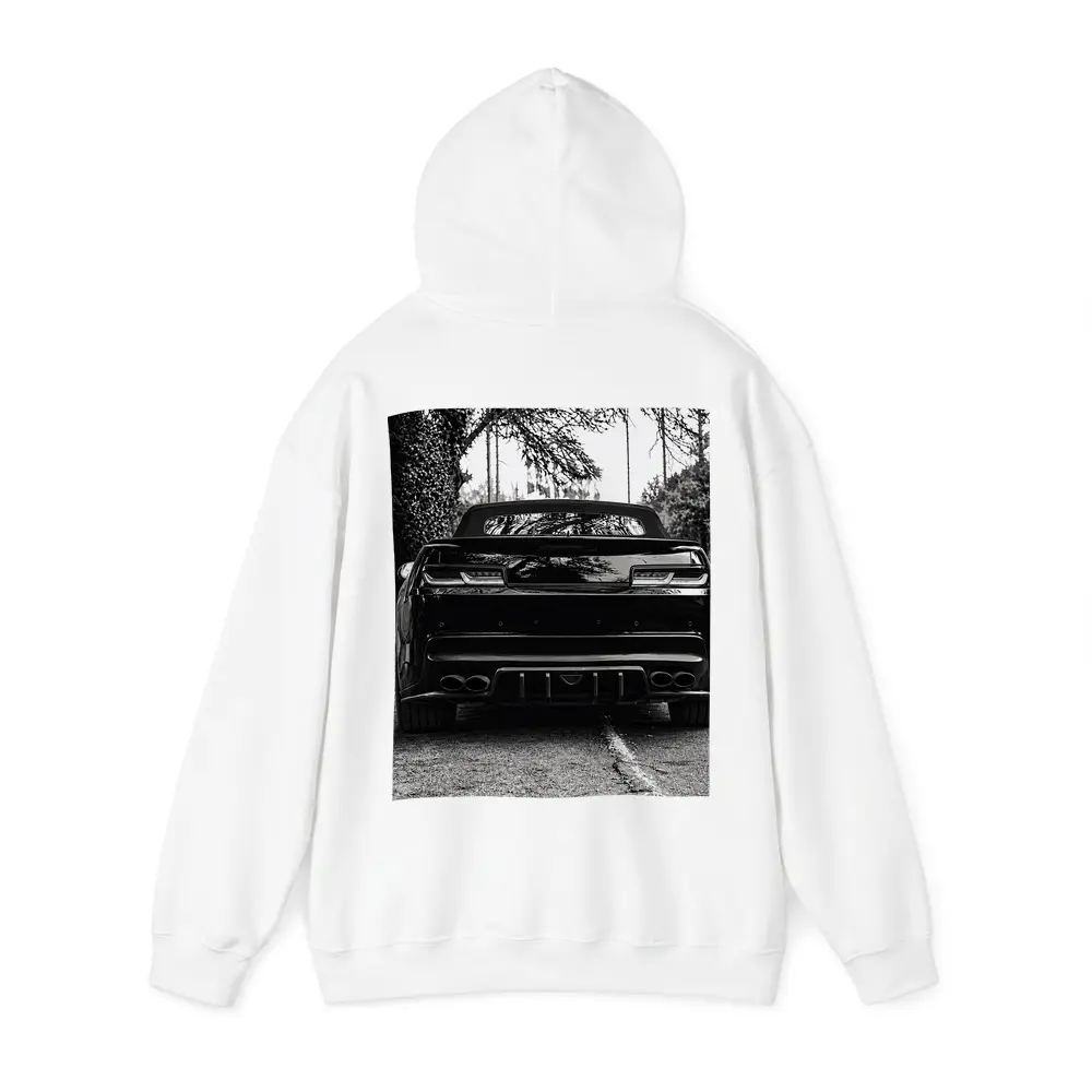 Chevrolet Camaro Black and White Road Shot – Hoodies