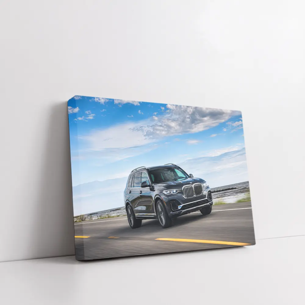BMW X7 SUV Driving on Open Road – Wall Art