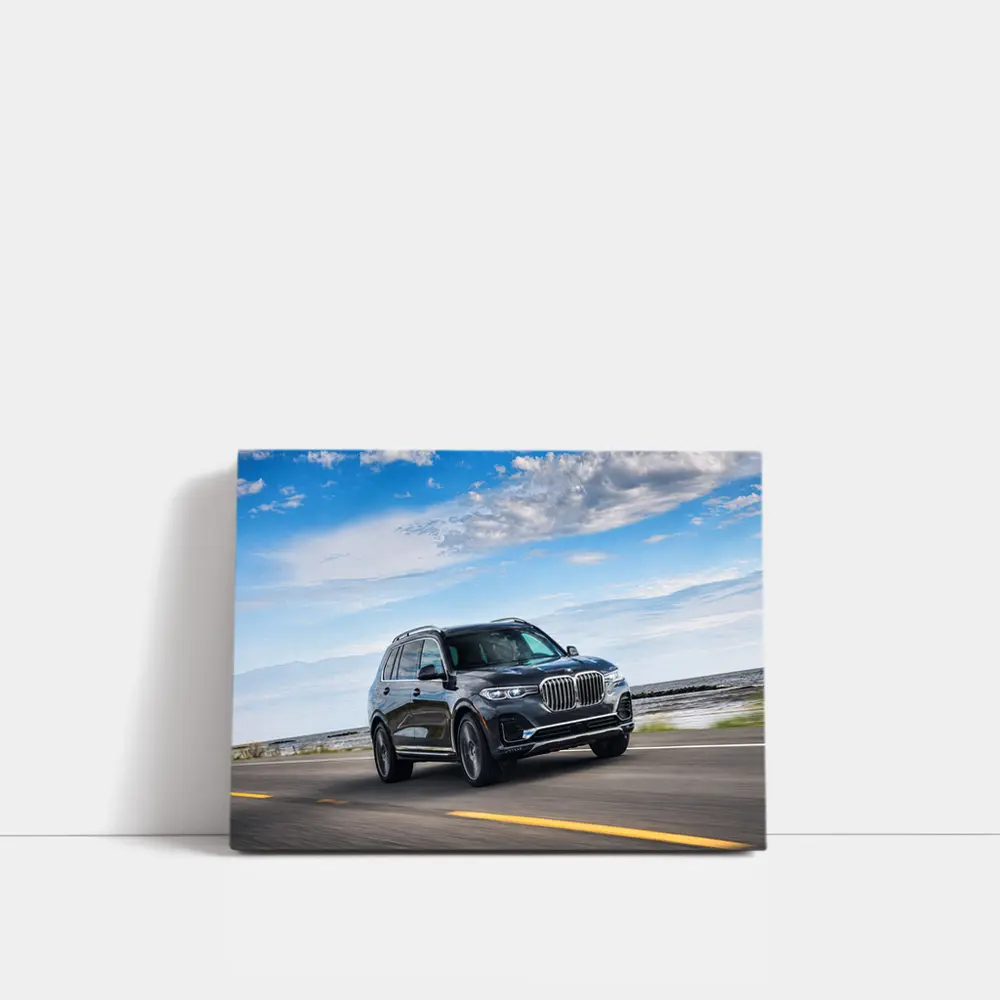 BMW X7 SUV Driving on Open Road – Wall Art