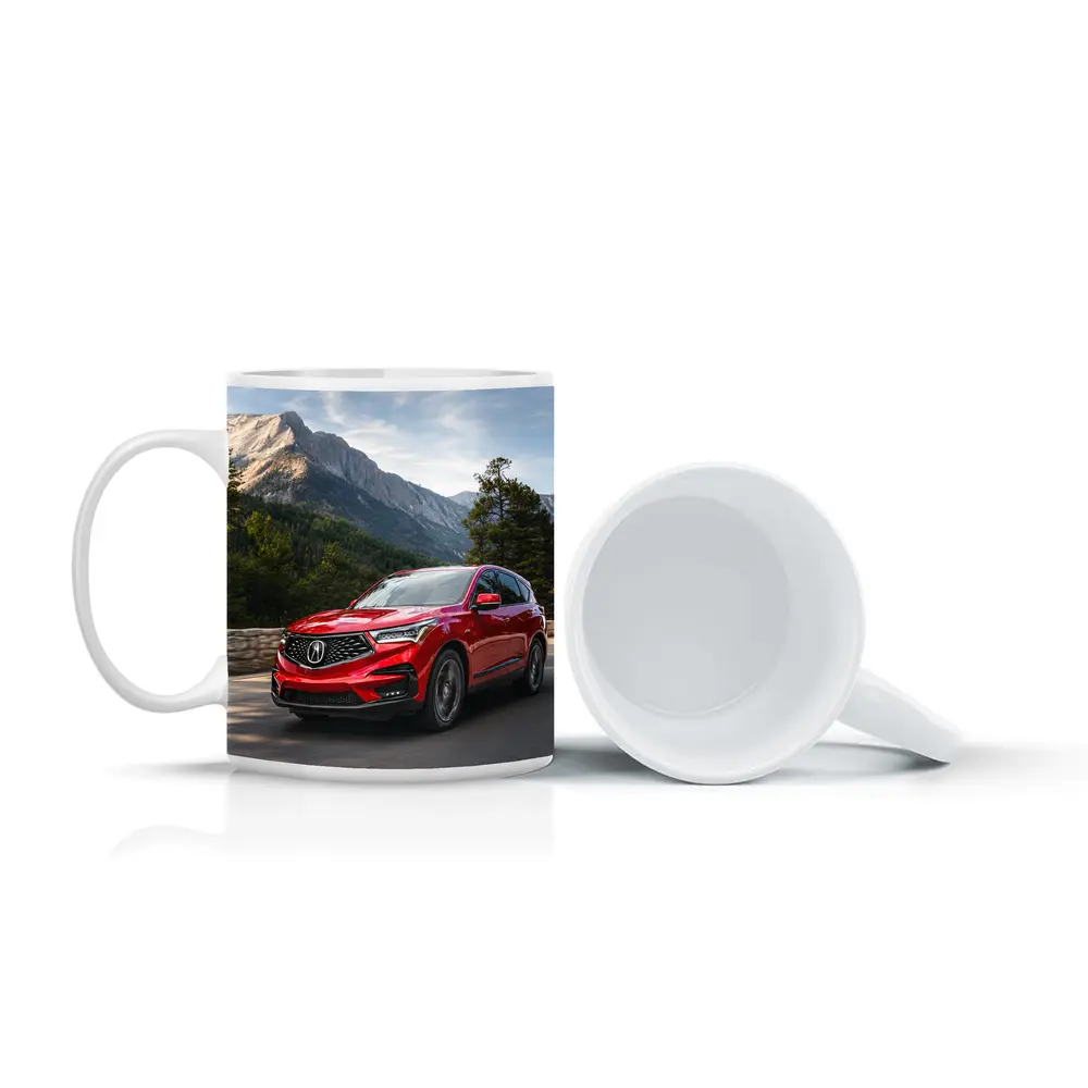 Acura RDX Red SUV Mountain Road Drive – Mugs