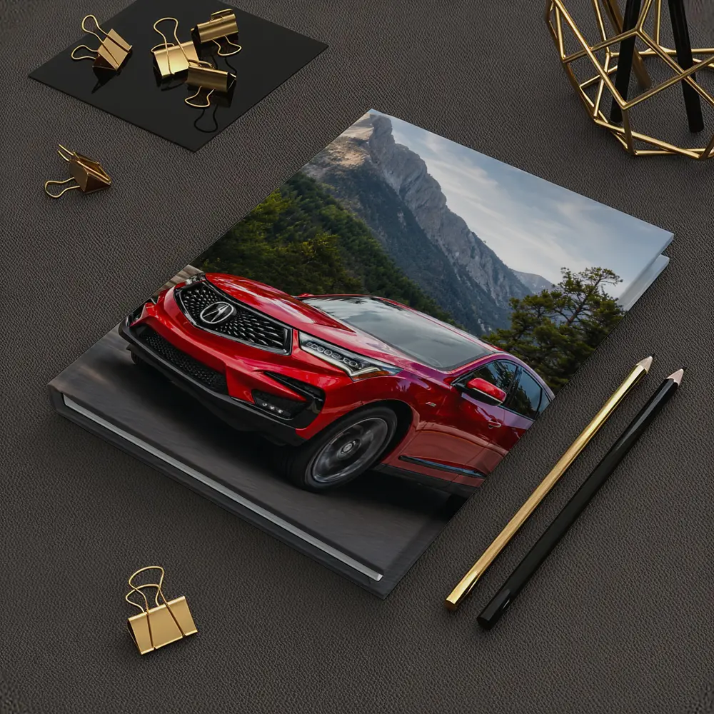 Acura RDX Red SUV Mountain Road Drive – Notebooks