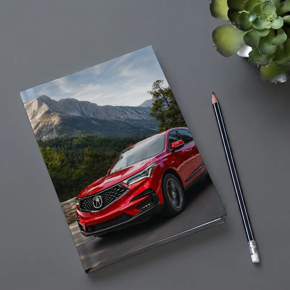 Acura RDX Red SUV Mountain Road Drive – Notebooks