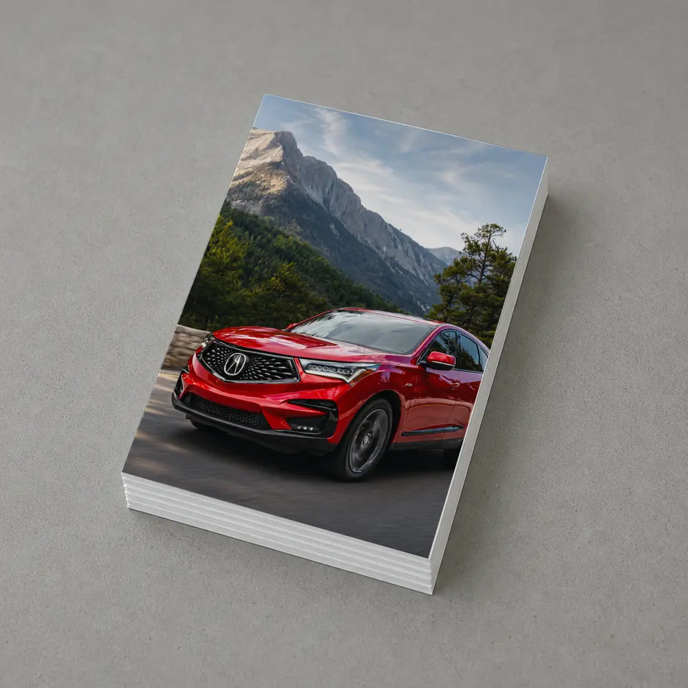 Acura RDX Red SUV Mountain Road Drive – Postcards
