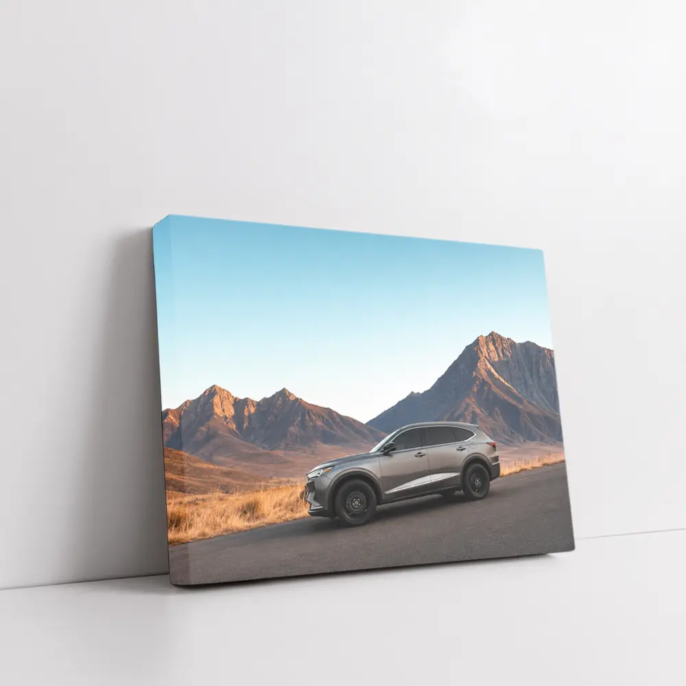 Acura MDX Silver SUV Mountain Landscape – Wall Art