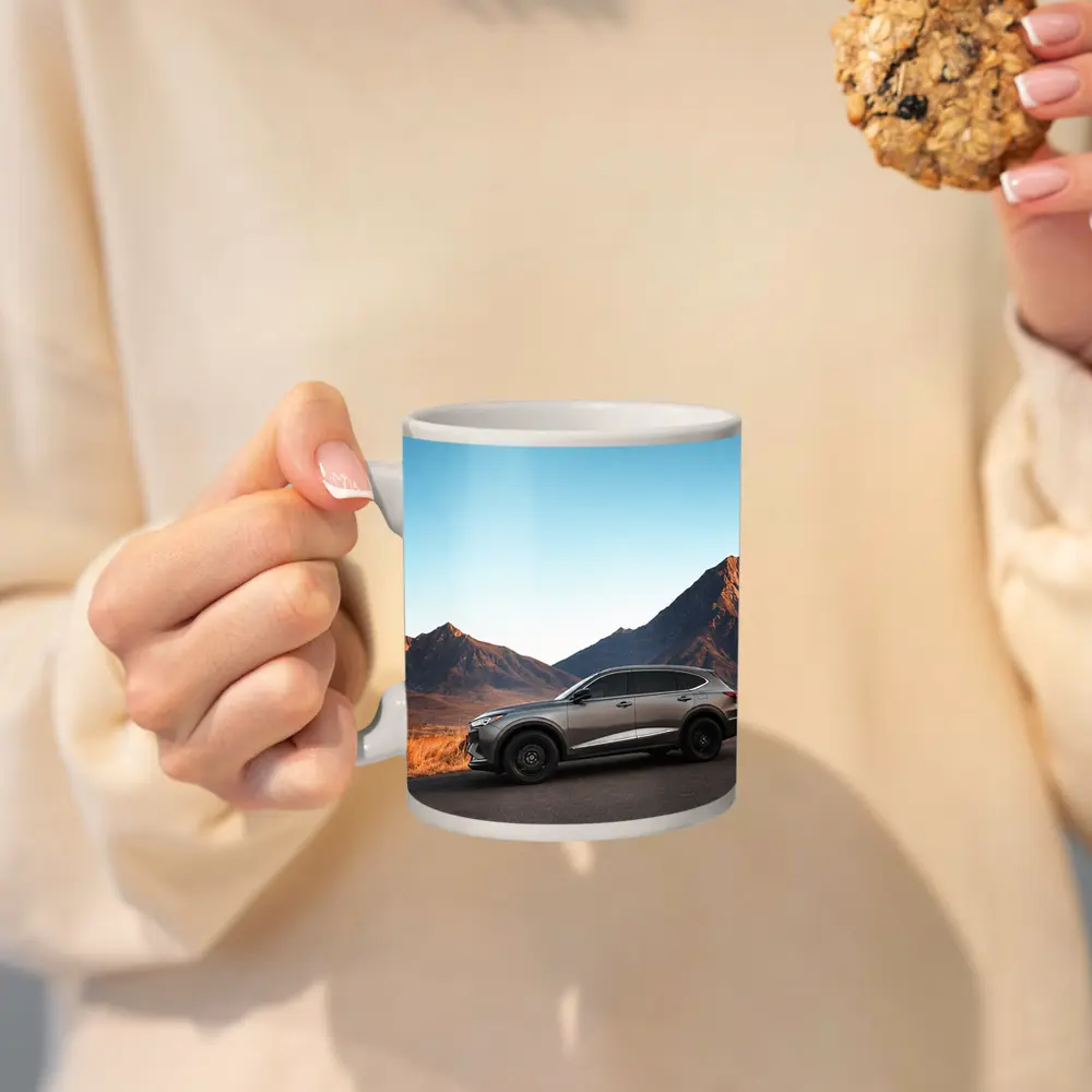 Acura MDX Silver SUV Mountain Landscape – Mugs