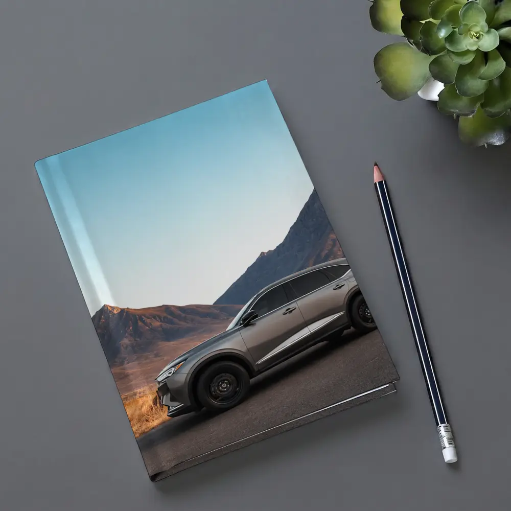 Acura MDX Silver SUV Mountain Landscape – Notebooks