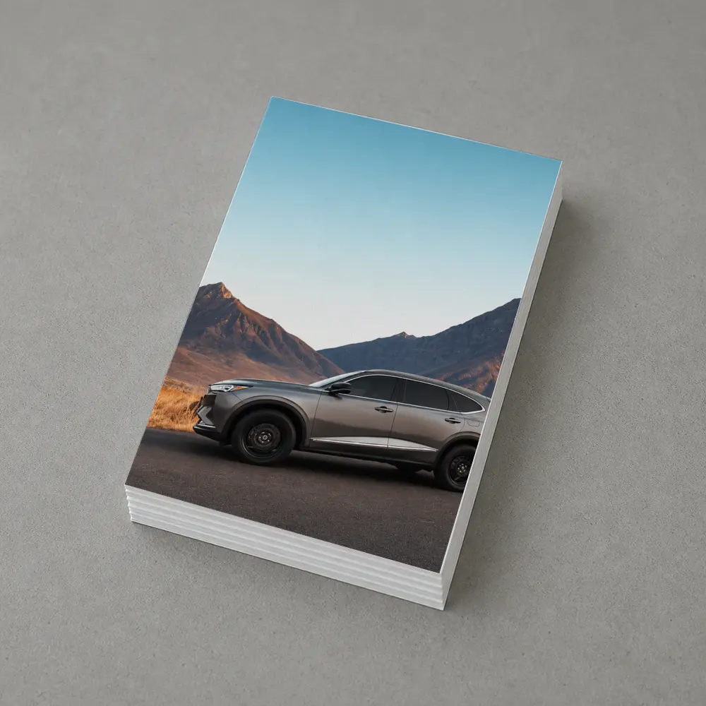 Acura MDX Silver SUV Mountain Landscape – Postcards