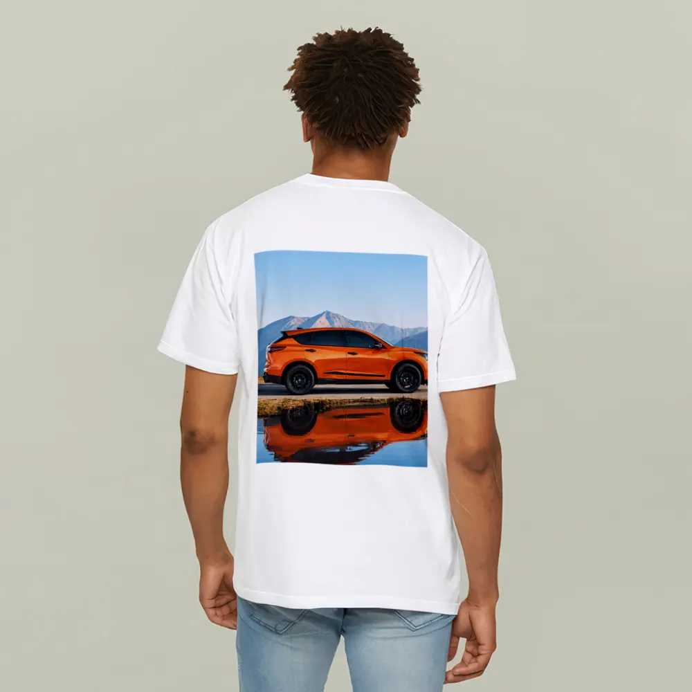 Acura RDX Orange SUV Mountain Reflection – T-Shirts