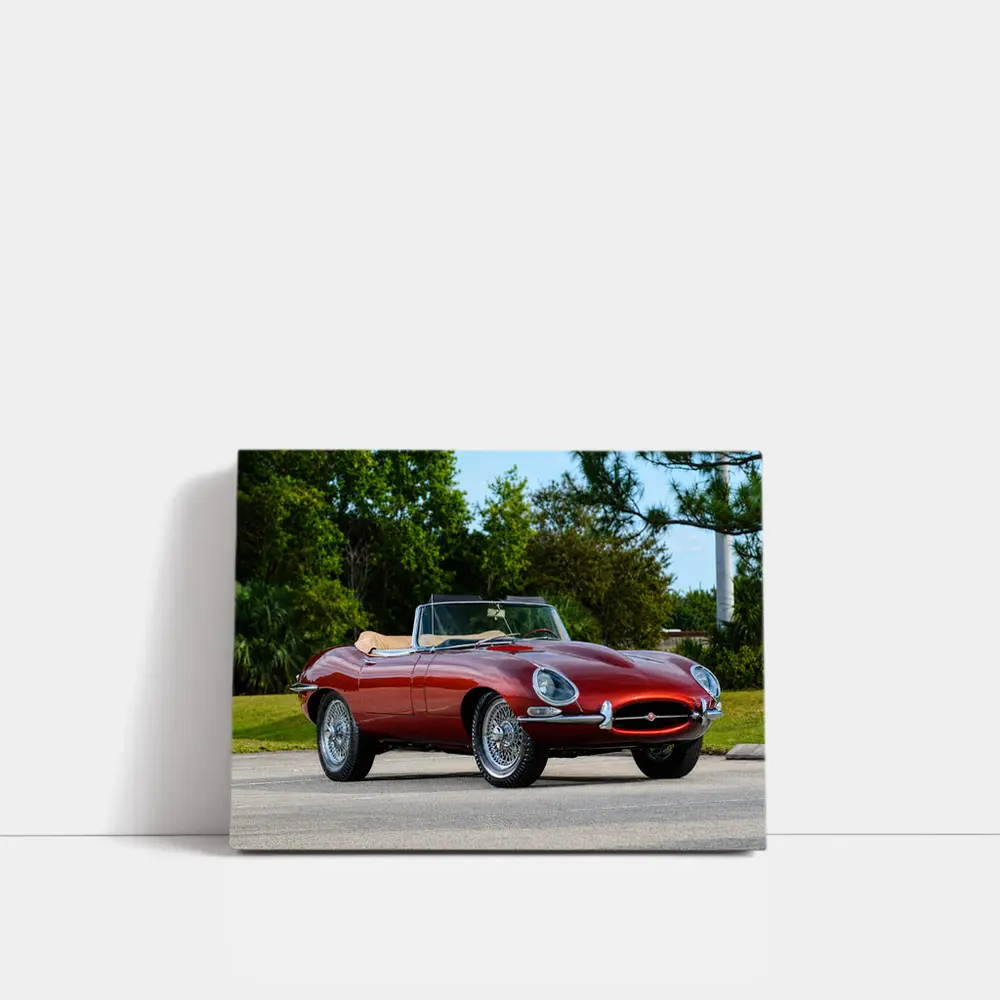Jaguar E-Type Classic Roadster Outdoor Setting – Wall Art