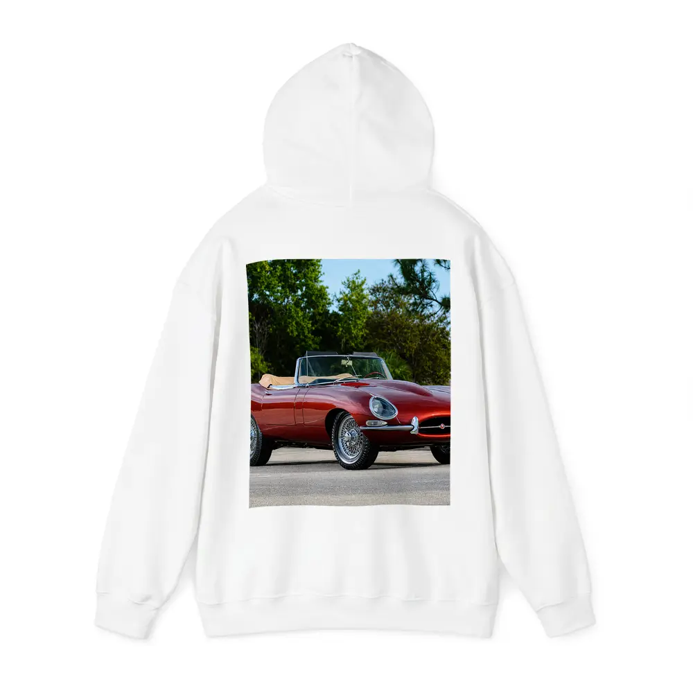 Jaguar E-Type Classic Roadster Outdoor Setting – Hoodies