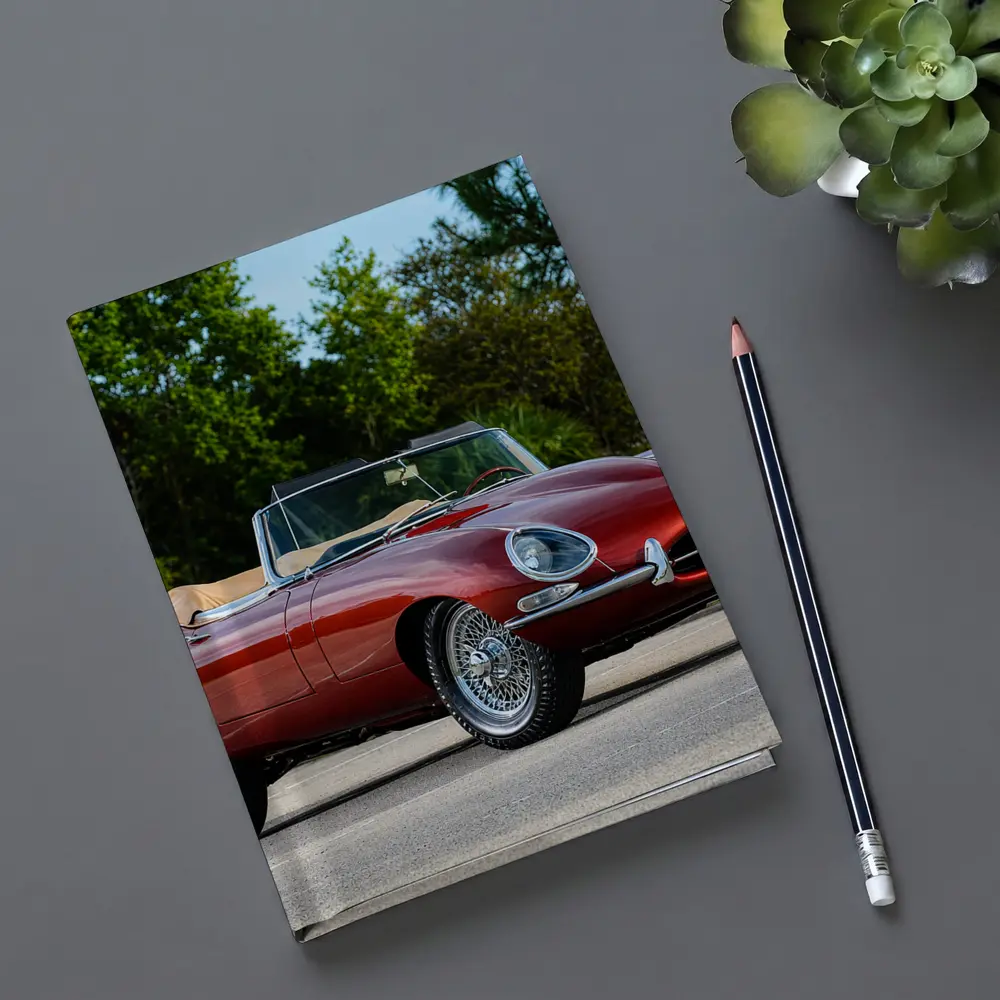 Jaguar E-Type Classic Roadster Outdoor Setting – Notebooks