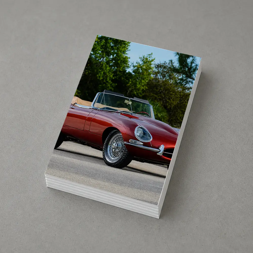 Jaguar E-Type Classic Roadster Outdoor Setting – Postcards