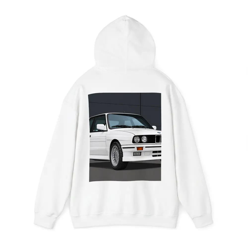 BMW M3 E30 White Classic Sport Coupe – Hoodies