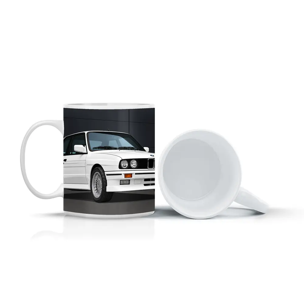 BMW M3 E30 White Classic Sport Coupe – Mugs