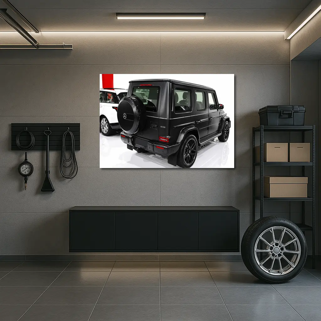 Mercedes-AMG G63 Black SUV Showroom – Wall Art