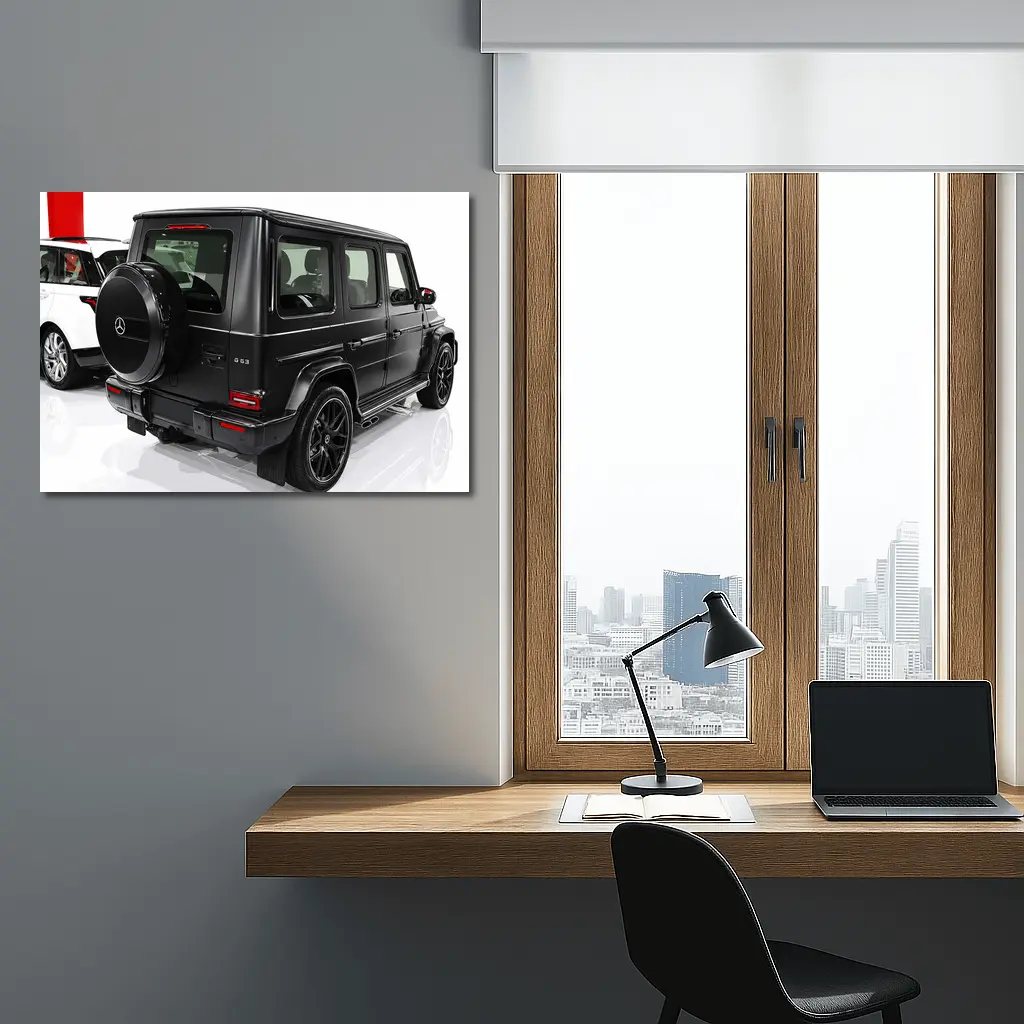 Mercedes-AMG G63 Black SUV Showroom – Wall Art