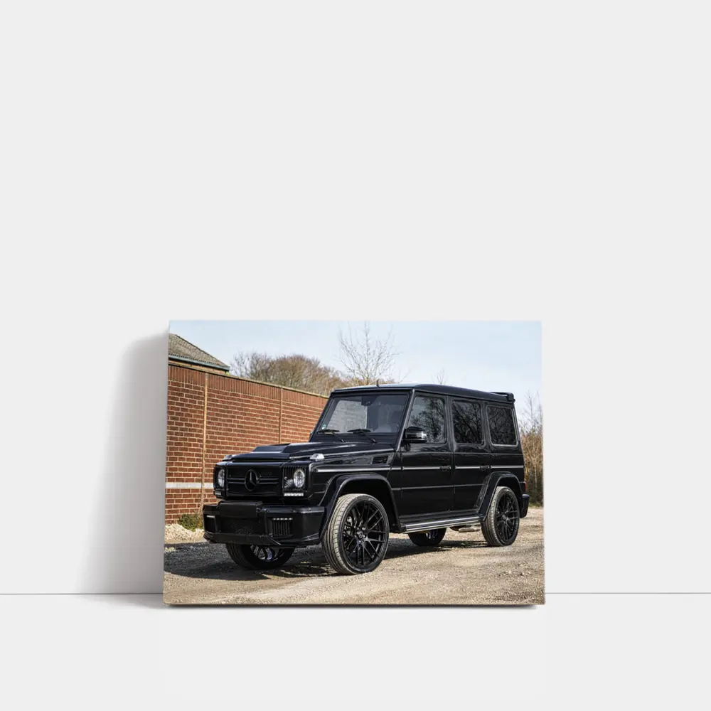 Mercedes G-Class Black SUV Parking Lot – Wall Art