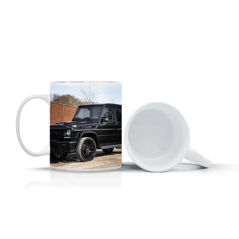 Mercedes G Class Black SUV Parking Lot – Mugs