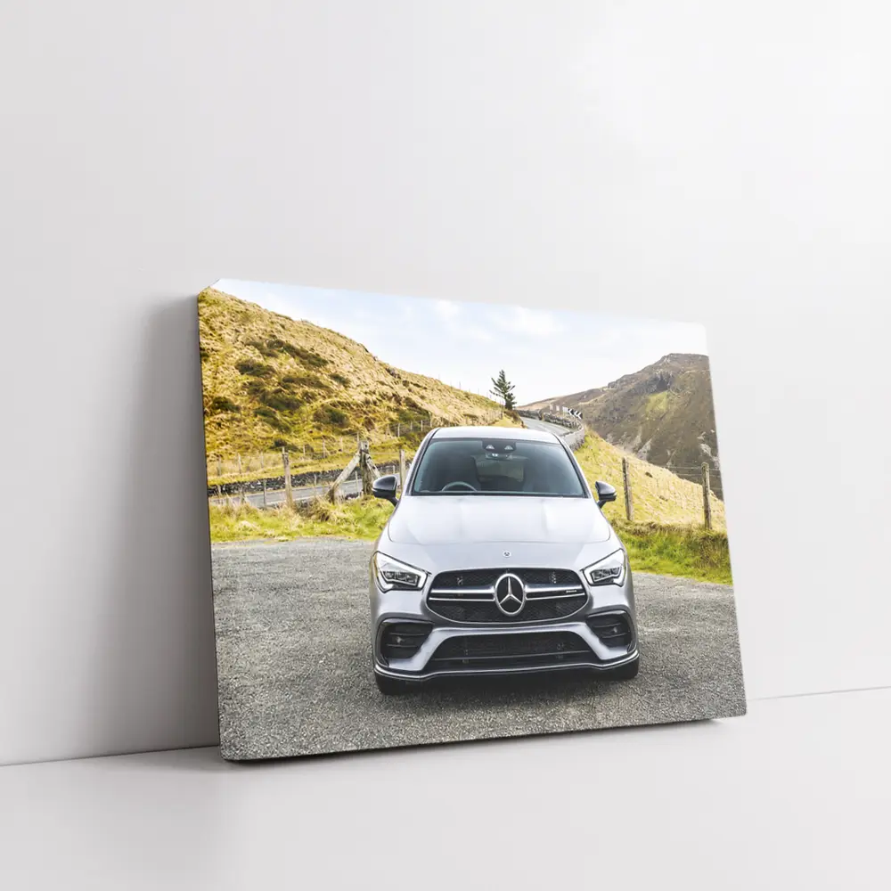 Mercedes-AMG CLA Silver Mountain Road – Wall Art