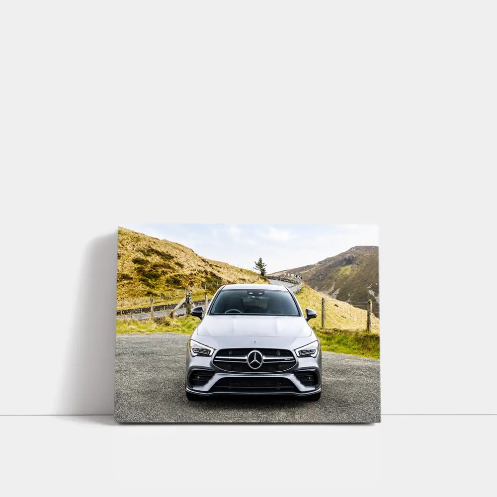 Mercedes-AMG CLA Silver Mountain Road – Wall Art