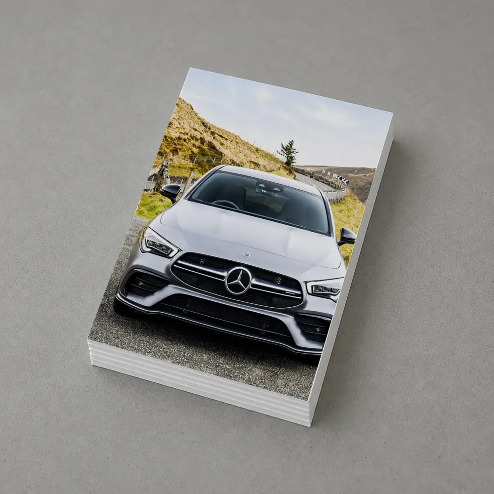 Mercedes AMG CLA Silver Mountain Road – Postcards