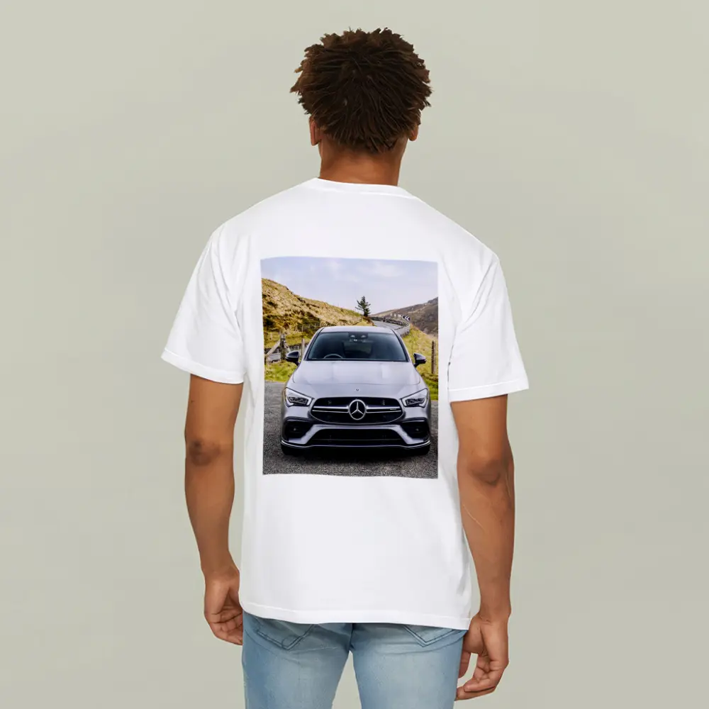 Mercedes AMG CLA Silver Mountain Road – T-Shirts