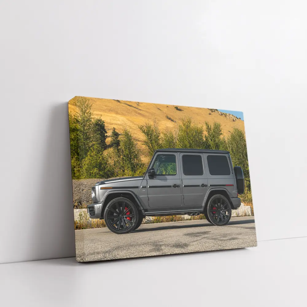 Mercedes G-Class Gray SUV Mountain Backdrop – Wall Art