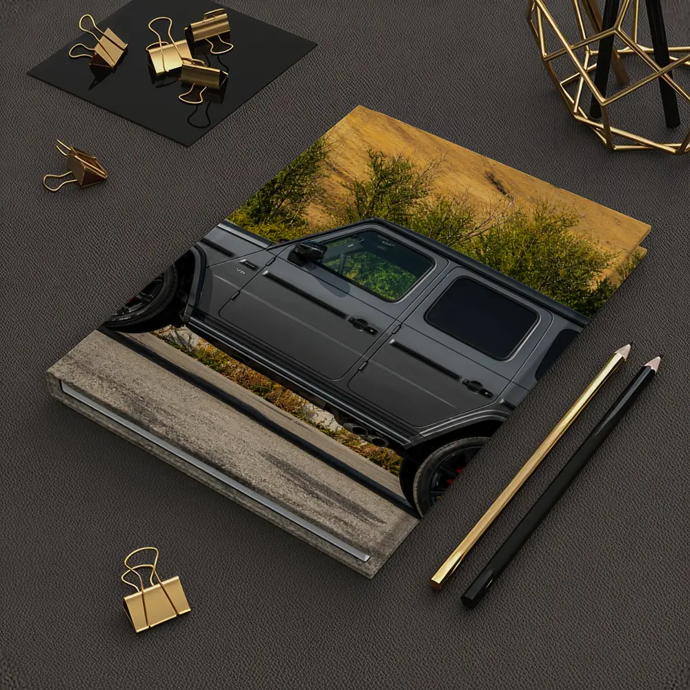 Mercedes G Class Gray SUV Mountain Backdrop – Notebooks