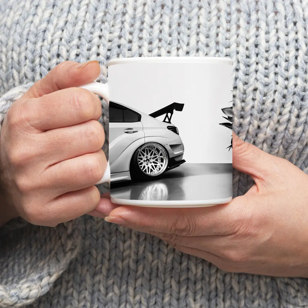 White Stance Honda Civic Clean Studio – Mugs