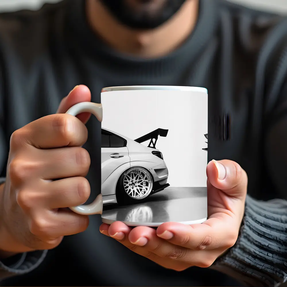 White Stance Honda Civic Clean Studio – Mugs