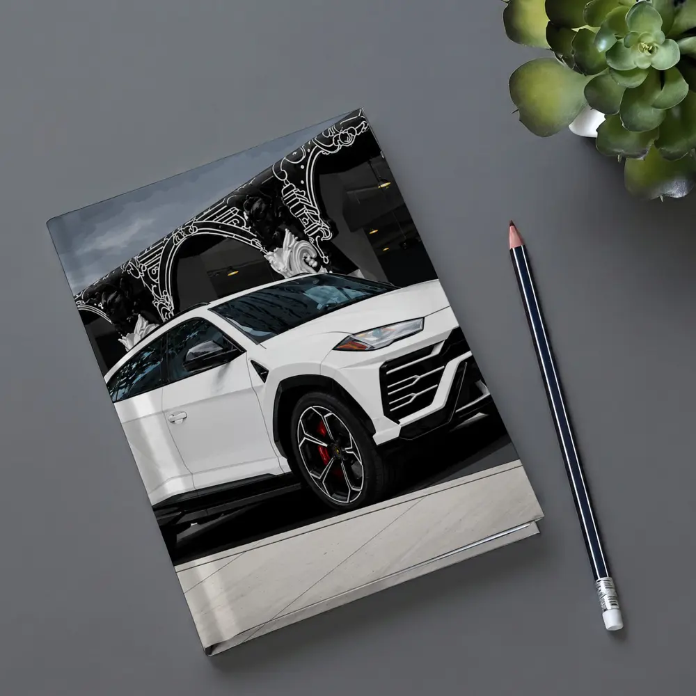 Lamborghini Urus White SUV Urban Street – Notebooks