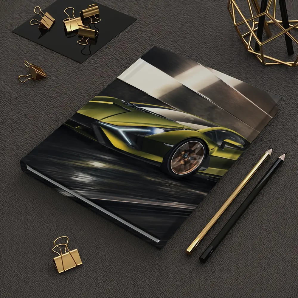 Lamborghini Sian Green Supercar Speed Track – Notebooks