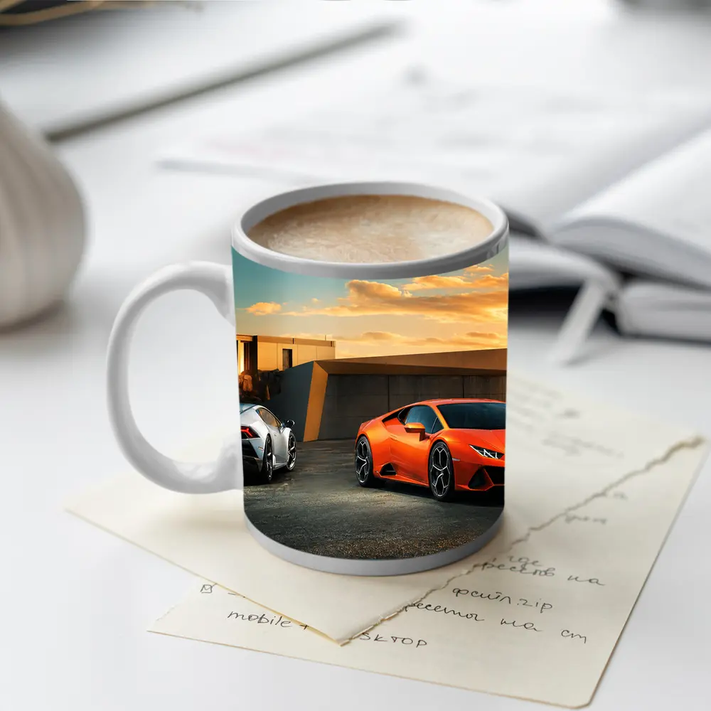 Lamborghini Huracan Duo Sunset Architecture – Mugs