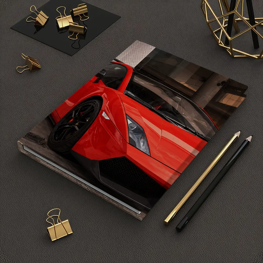Lamborghini Gallardo Red Supercar Urban Setting – Notebooks