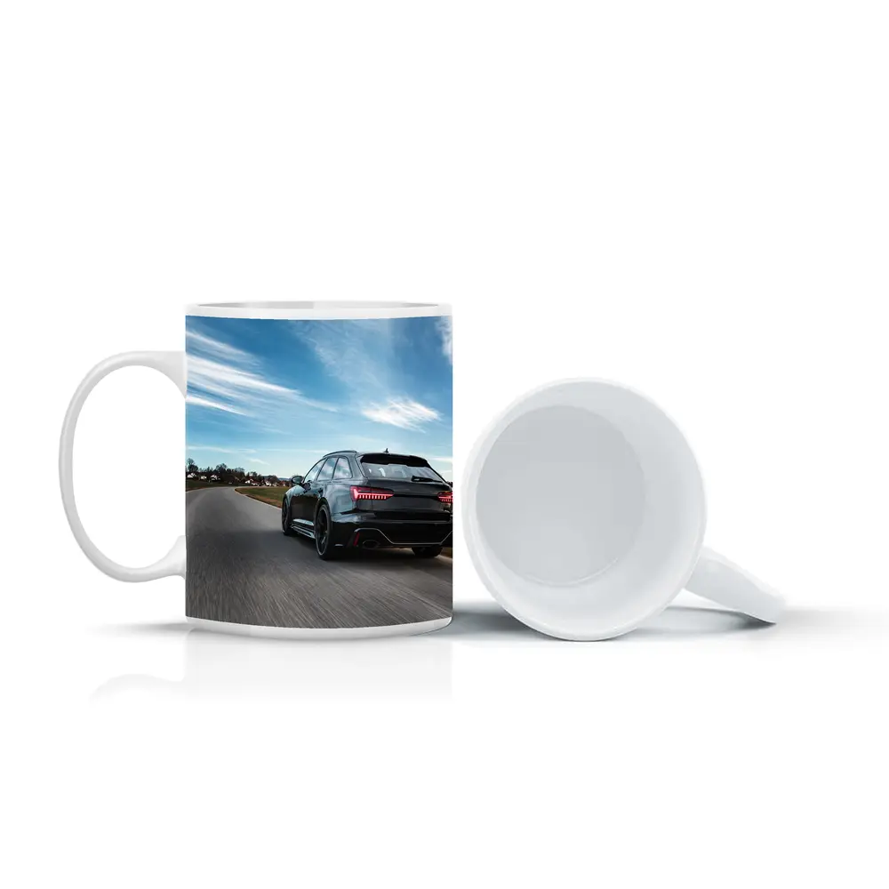 Audi RS6 Wagon Speeding Down Country Road – Mugs